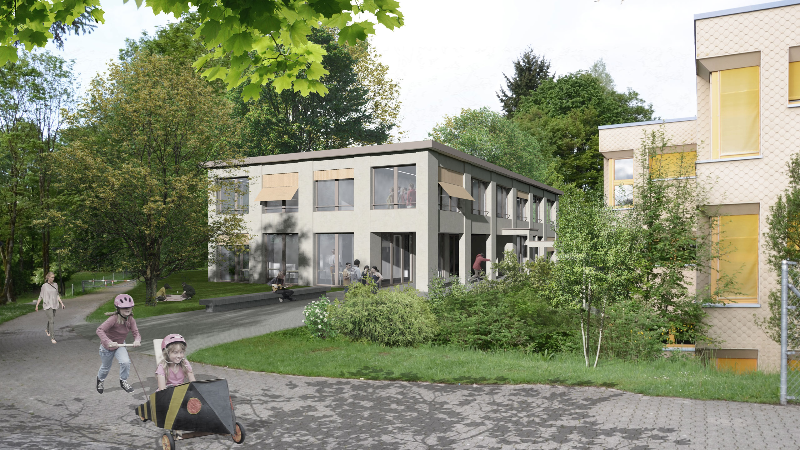 Visualisierung Schulhaus Oetwil am See